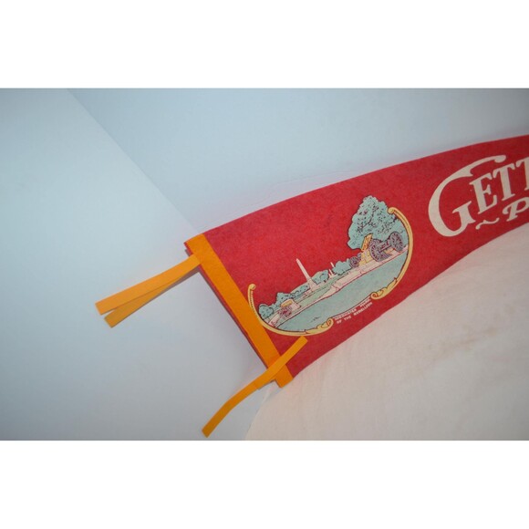 Gettysburg Pennsylvania 1940s Banner Collectible and Ready to Hang - Picture 3 of 4